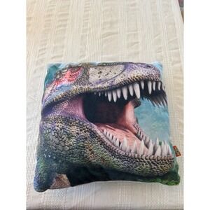 Adventure Planet Dinosaur T-Rex Roaring Throw Pillow 14" Plush Kids‎ Room Decor